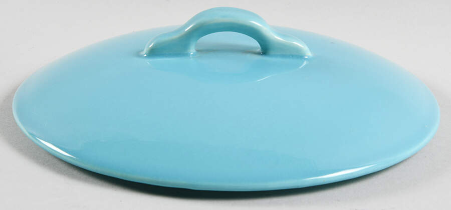 El Patio Turquoise (Glossy) Lid for 1.5 Qt Round Casserole by Franciscan-1