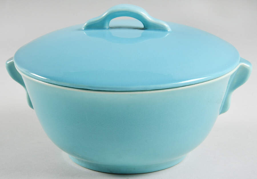 El Patio Turquoise (Glossy) 1.5 Qt Round Covered Casserole by Franciscan-1