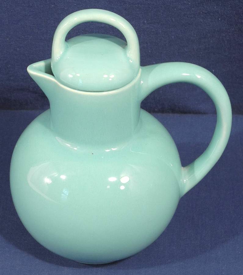 El Patio Turquoise (Glossy) Large Syrup with Lid by Franciscan-1