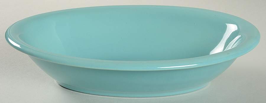 El Patio Turquoise (Glossy) 9" Oval Vegetable Bowl by Franciscan-1