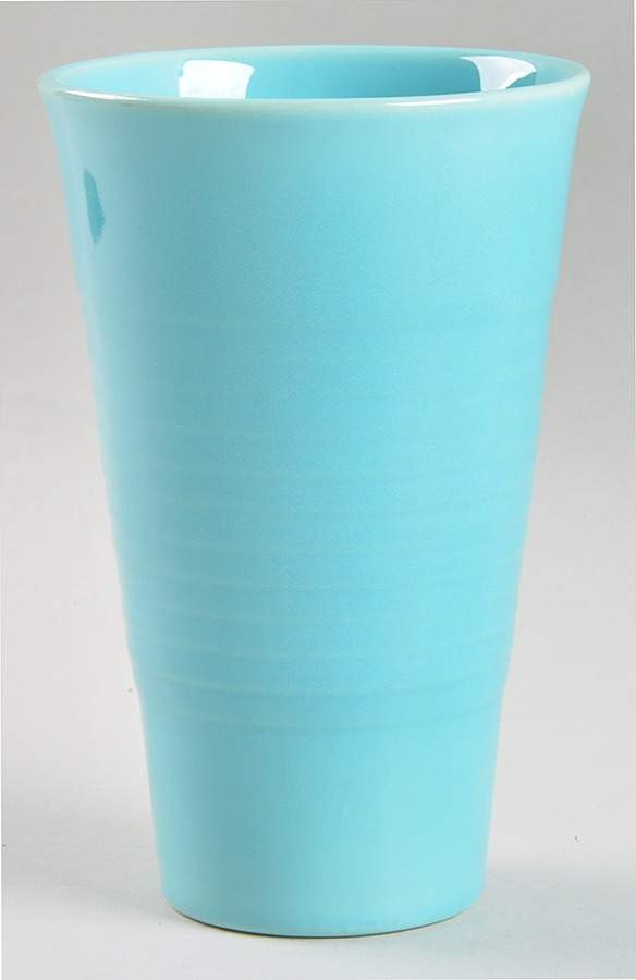 El Patio Turquoise (Glossy) Tall China Tumbler by Franciscan-1