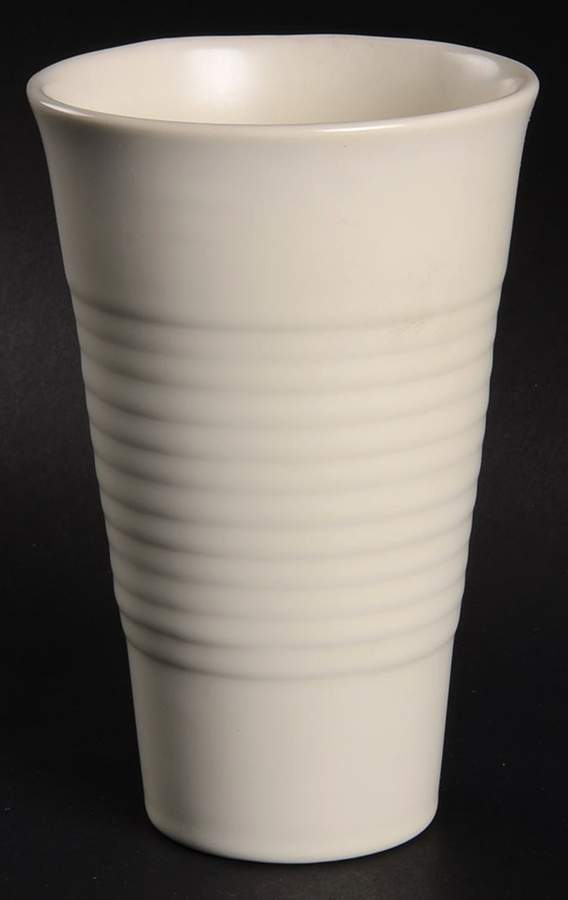 El Patio White (Matte) Tall China Tumbler by Franciscan-1