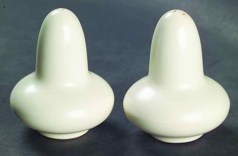 El Patio White (Matte) Salt & Pepper Set by Franciscan-1