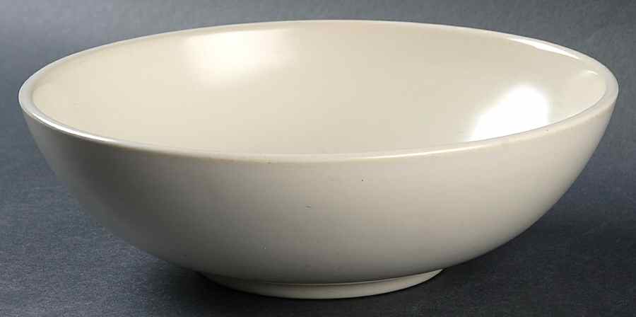 El Patio White (Matte) 8" Round Vegetable Bowl by Franciscan-1