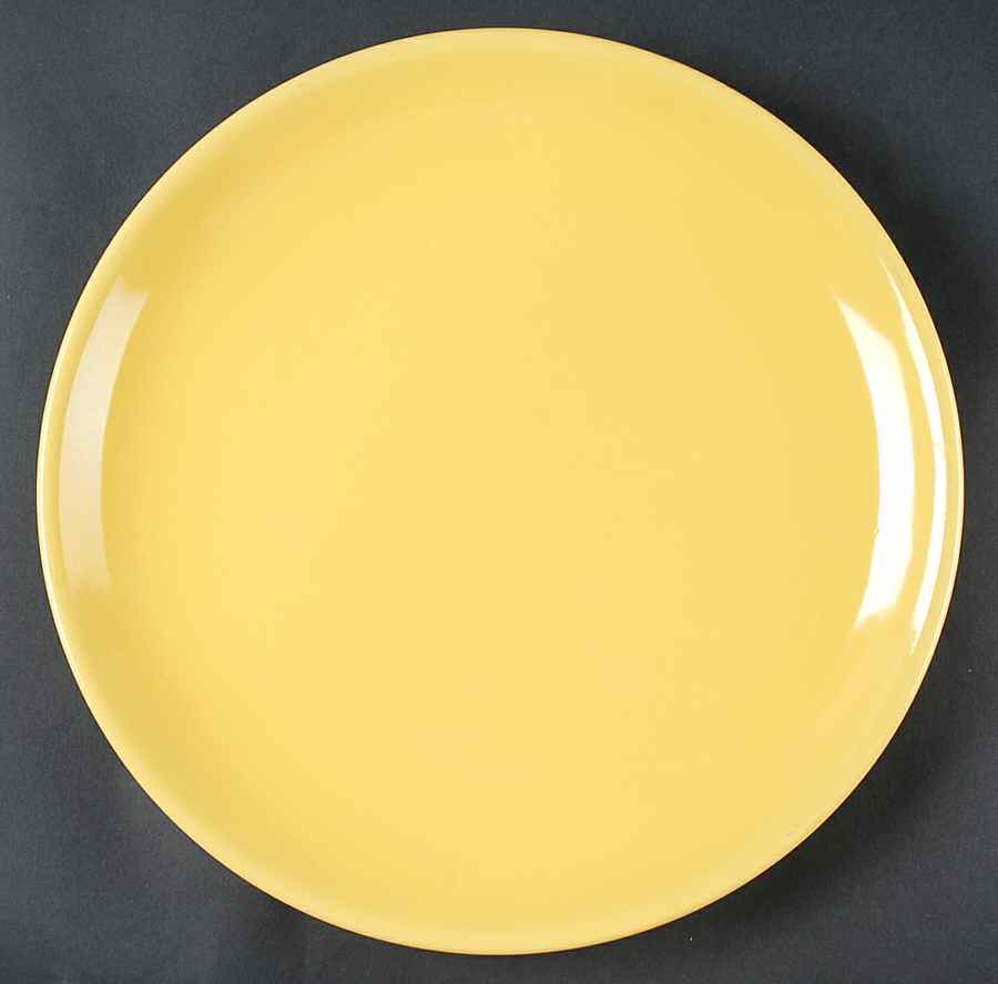 El Patio Bright Yellow (Glossy) 14" Chop Plate (Round Platter) by Franciscan-1