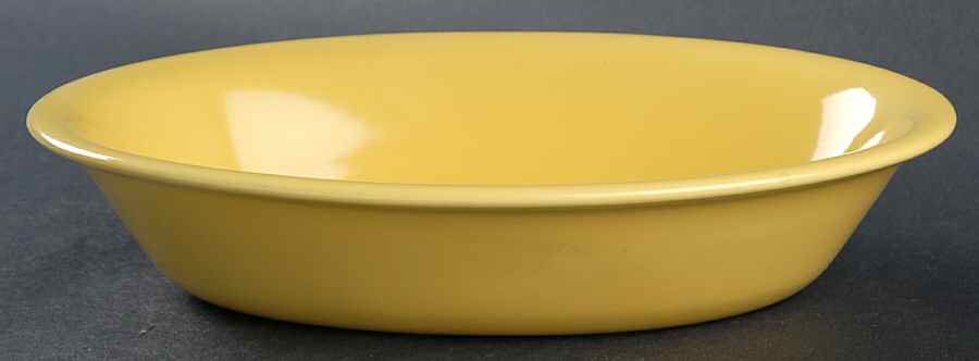 El Patio Bright Yellow (Glossy) 9" Oval Vegetable Bowl by Franciscan-1