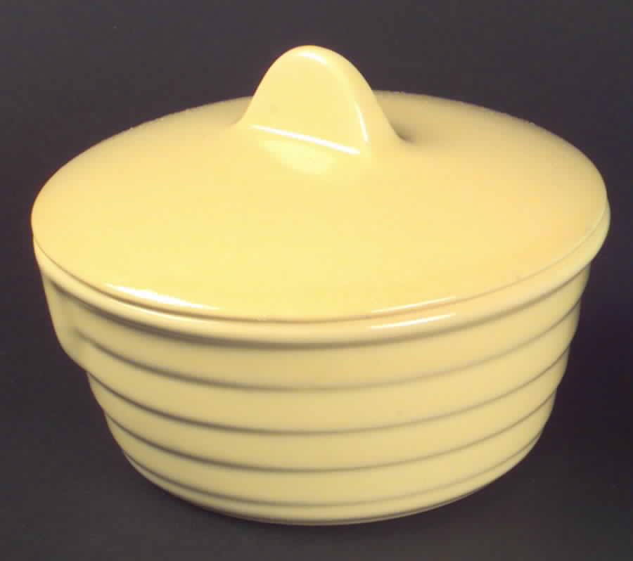 El Patio Pale Yellow (Glossy) Individual Casserole & Lid by Franciscan-1
