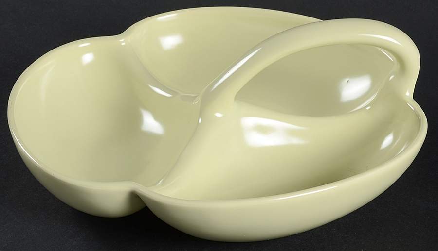 El Patio Pale Yellow (Matte) 3-Part Relish by Franciscan-1