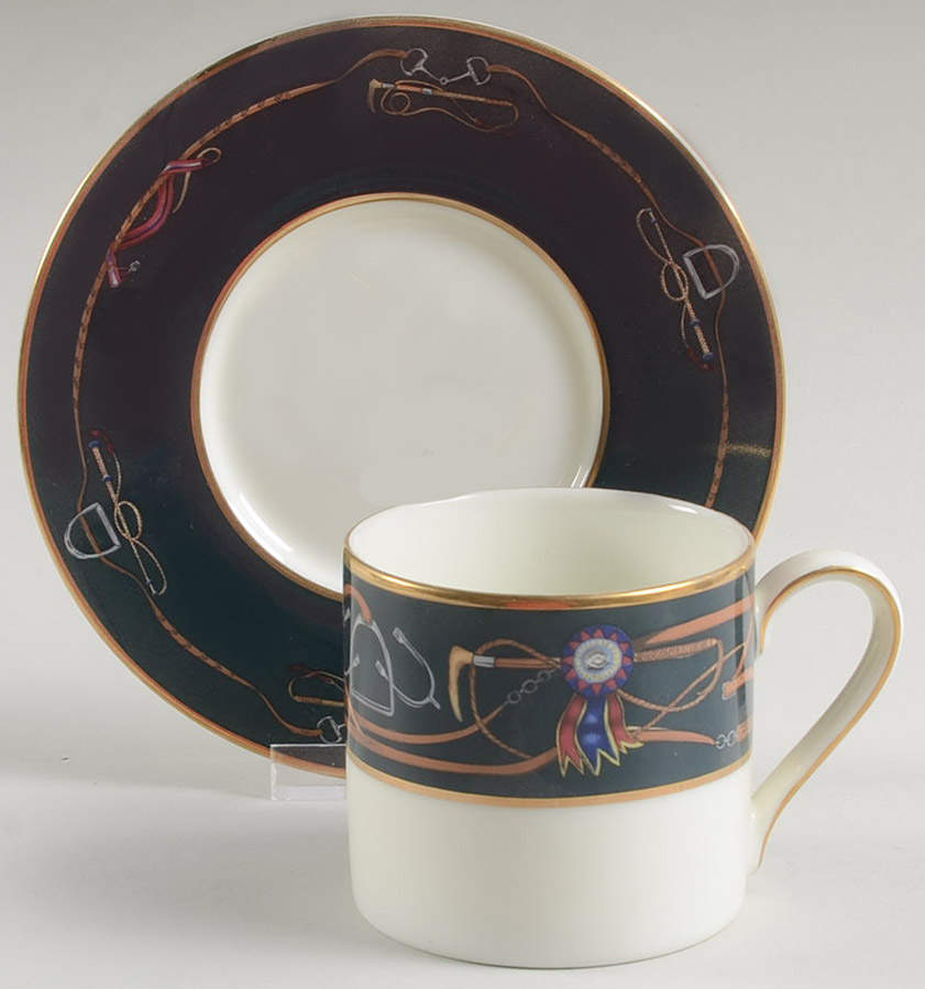 Equus Flat Cup & Saucer Set by Franciscan-1