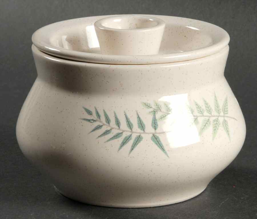 Fern Dell Sugar Bowl & Lid by Franciscan-1