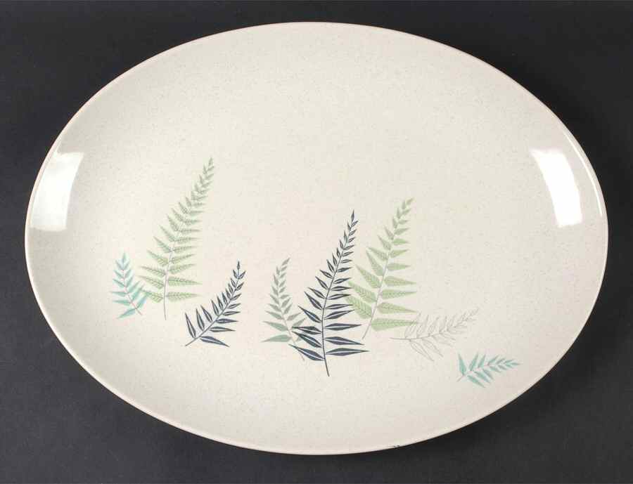 Fern Dell 16" Oval Serving Platter by Franciscan-1