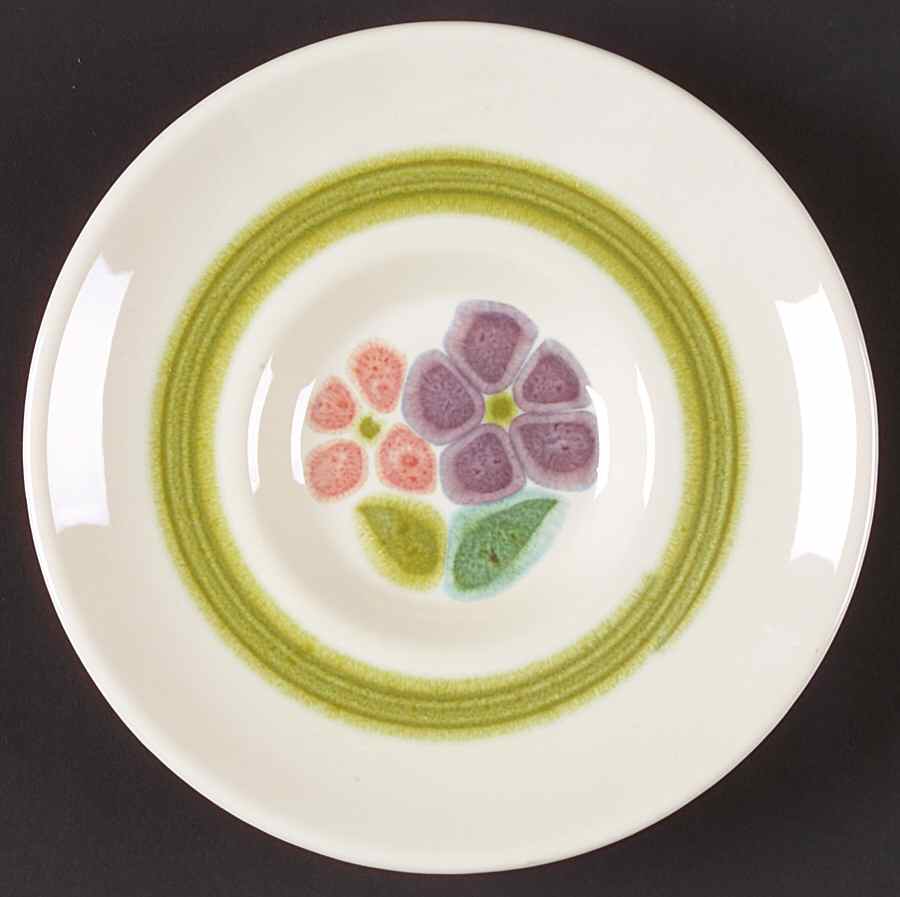 Floral (USA, Rim Shape) Saucer by Franciscan-1