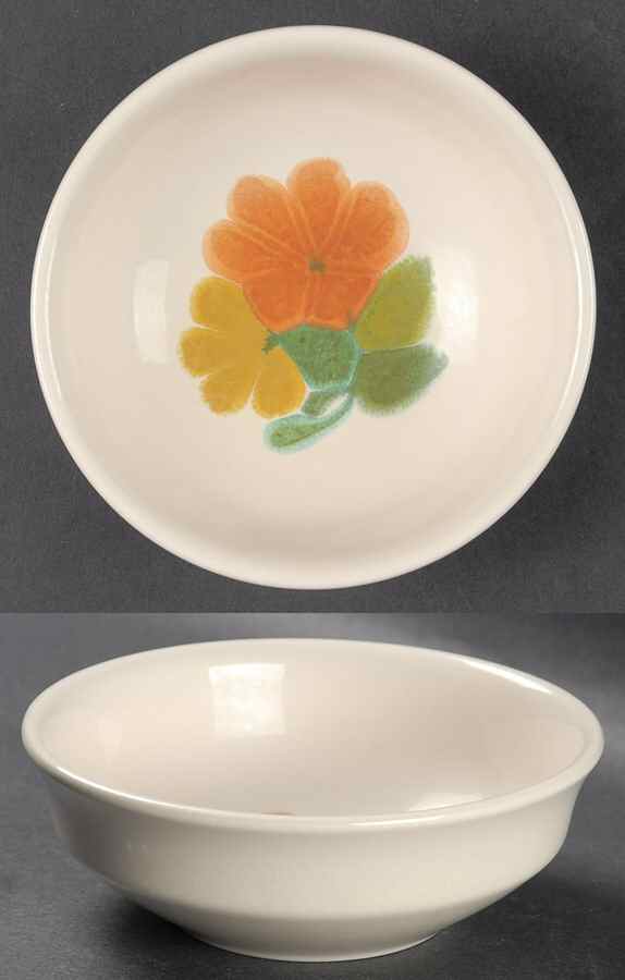 Floral (USA, Rim Shape) Fruit/Dessert (Sauce) Bowl by Franciscan-1