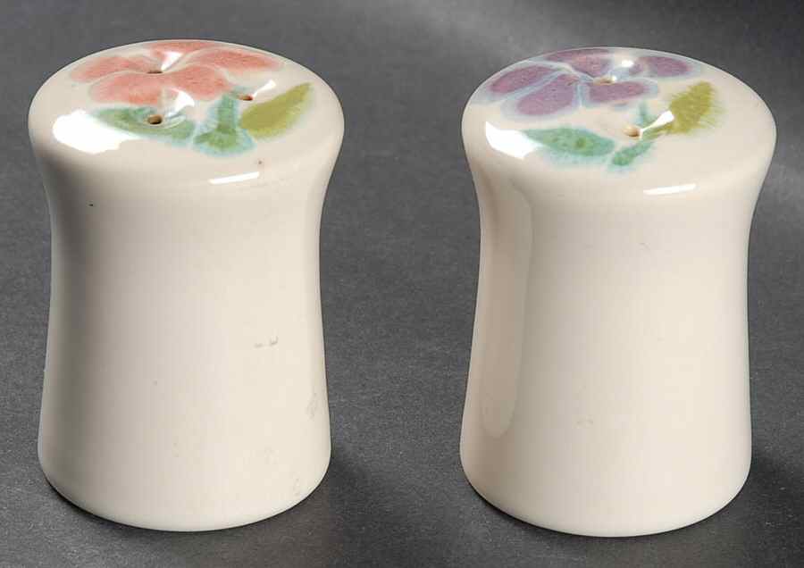Floral (USA, Rim Shape) Salt & Pepper Set by Franciscan-1