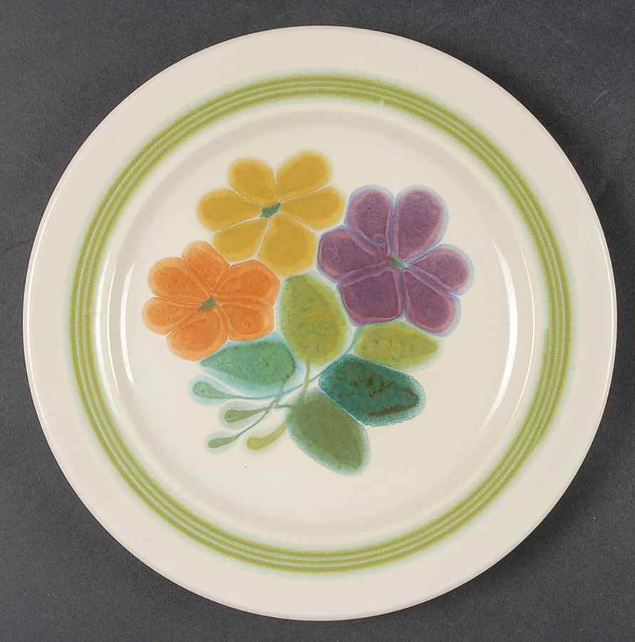 Floral (USA, Rim Shape) Salad Plate by Franciscan-1