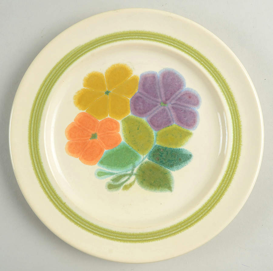 Floral (England, Coupe Shape) Salad Plate by Franciscan-1
