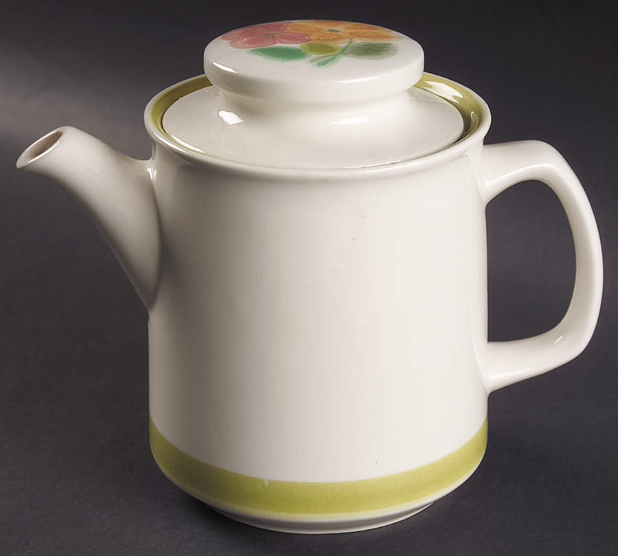 Floral (England, Coupe Shape) Teapot & Lid by Franciscan-1