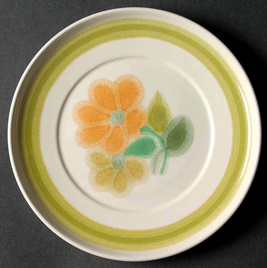 Floral (England, Coupe Shape) Underplate for Gravy Boat by Franciscan-1
