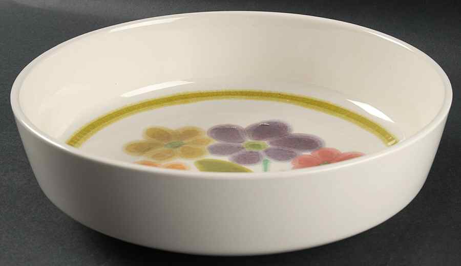 Floral (England, Coupe Shape) 10" Large Salad Serving Bowl by Franciscan-1