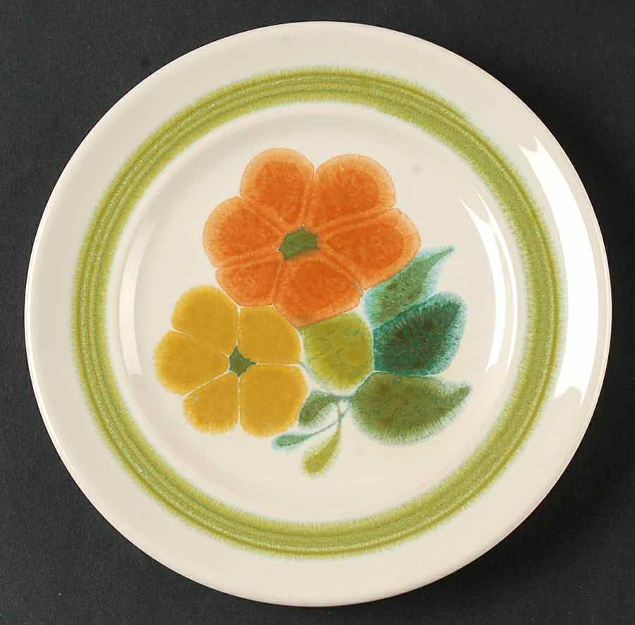 Floral (England, Coupe Shape) Bread & Butter Plate by Franciscan-1