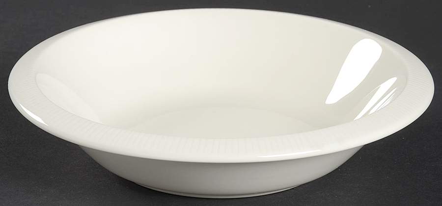 Floral Sculptures White Fruit/Dessert (Sauce) Bowl by Franciscan-1
