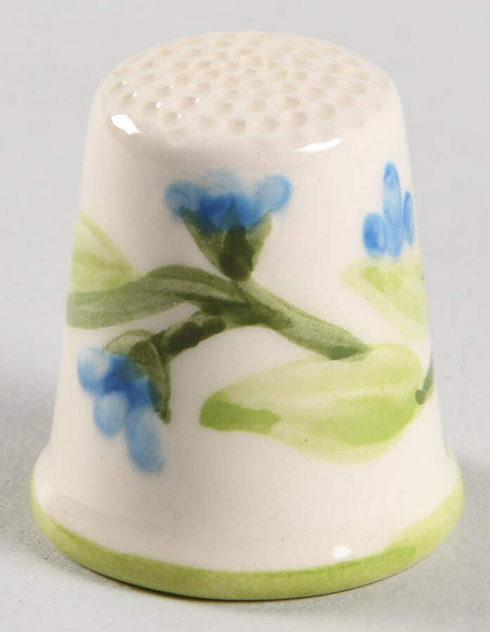 Forget Me Not Thimble by Franciscan-1