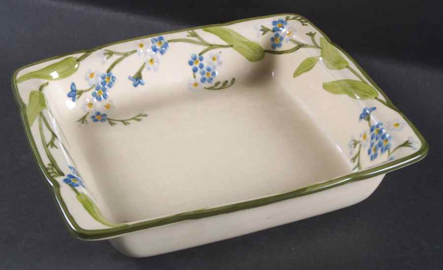 Forget Me Not Square Microwave Baker by Franciscan-1
