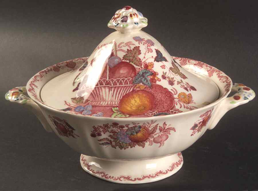 Fruit Basket Round Covered Vegetable by Franciscan-1