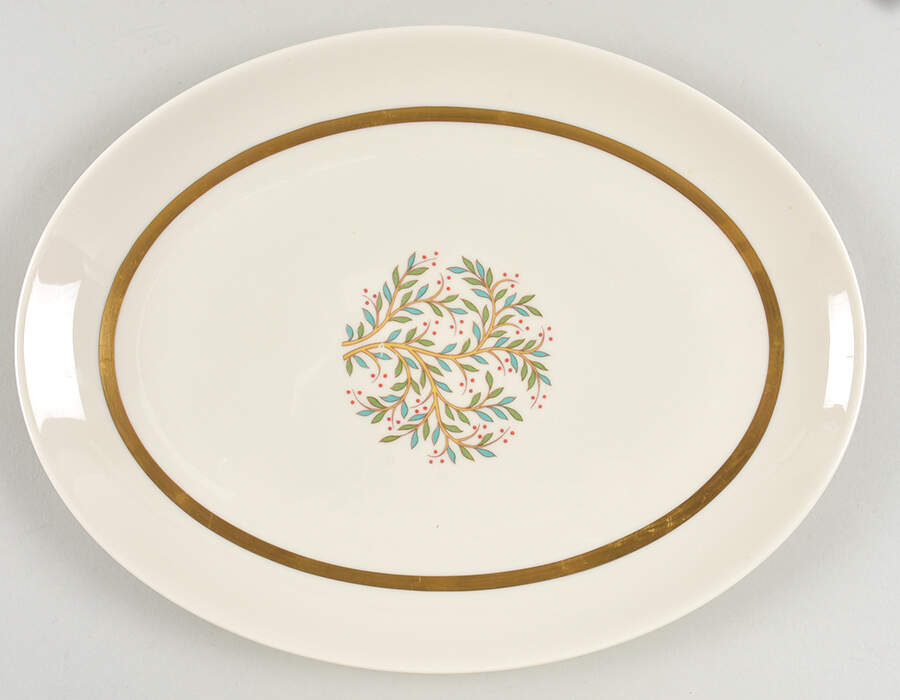 Fremont (No Trim) 12" Oval Serving Platter by Franciscan-1