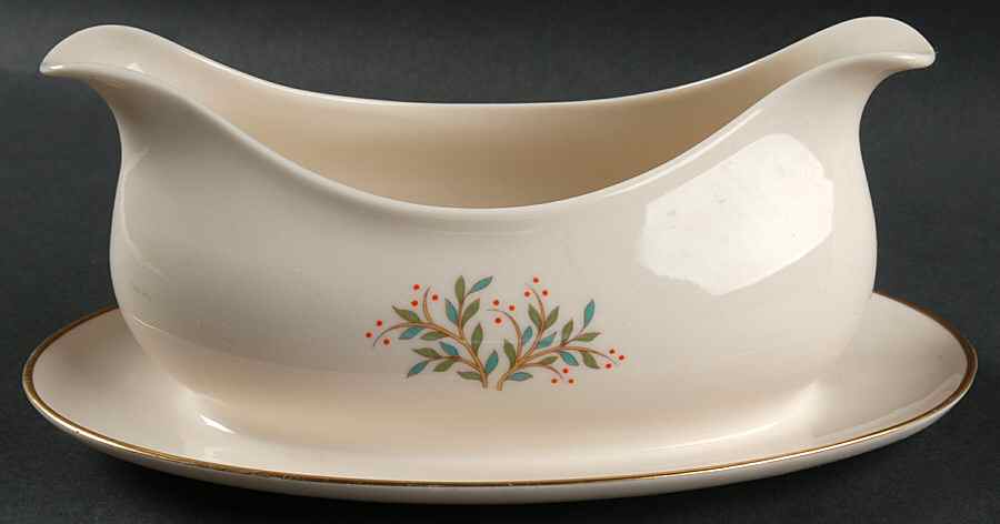 Fremont (No Trim) Gravy Boat with Attached Underplate by Franciscan-1