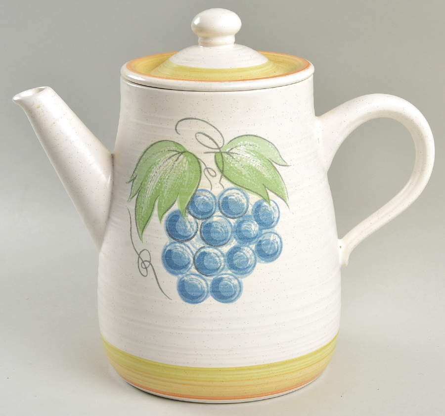 Fruit (Large Fruit) Coffee Pot & Lid by Franciscan-1