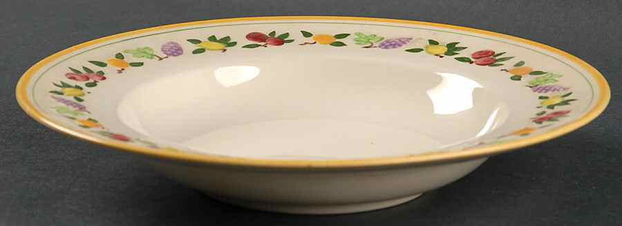 Fruit (Small Fruit) Rim Soup Bowl by Franciscan-1