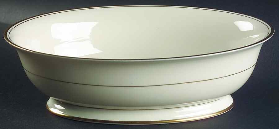Gold Band (301 Merced Rim) 9" Oval Vegetable Bowl by Franciscan-1