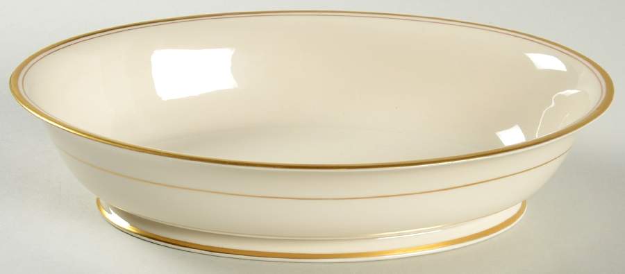 Gold Band (301 Merced Rim) 9" Oval Vegetable Bowl by Franciscan-1
