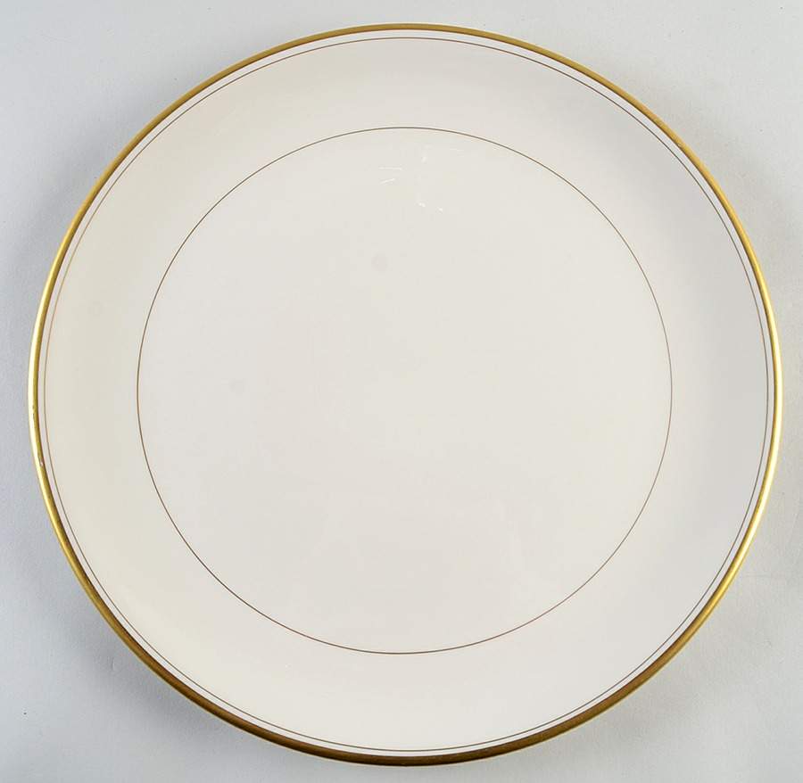 Gold Band (301 Merced Rim) 13" Chop Plate (Round Platter) by Franciscan-1