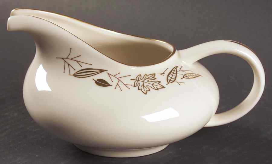 Gold Leaves Gravy Boat by Franciscan-1