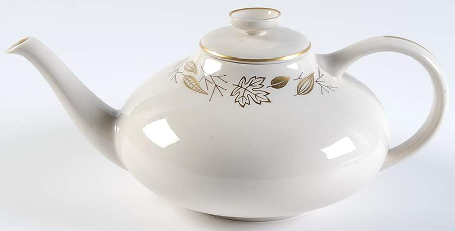 Gold Leaves Teapot & Lid by Franciscan-1