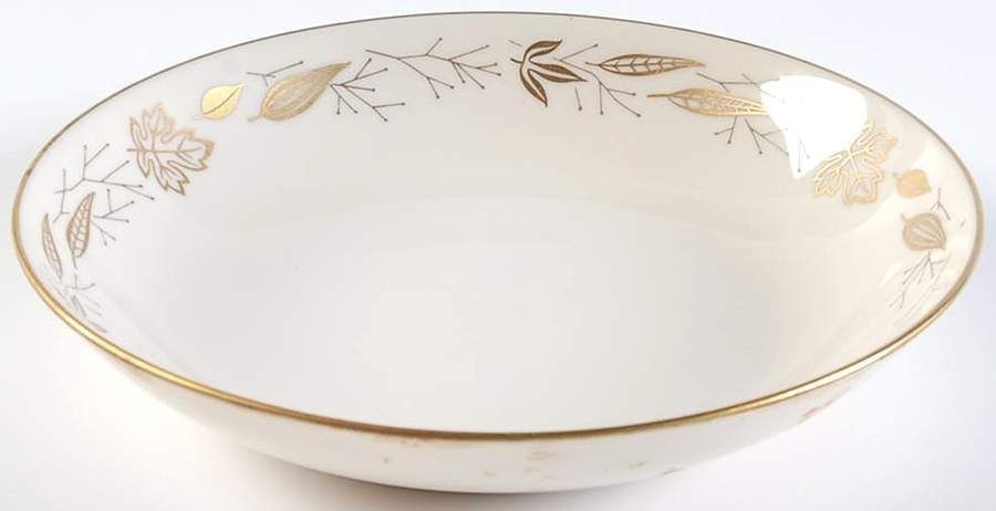Gold Leaves Coupe Soup Bowl by Franciscan-1
