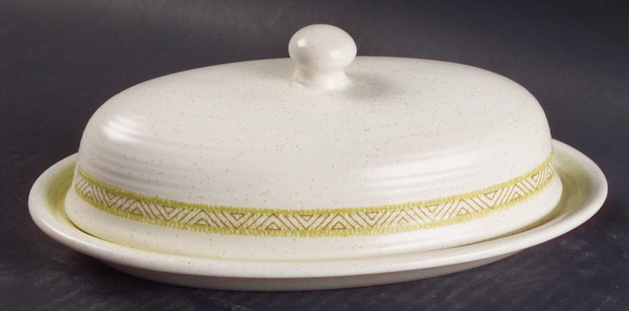 Hacienda Green 1/4 Lb Covered Butter by Franciscan-1