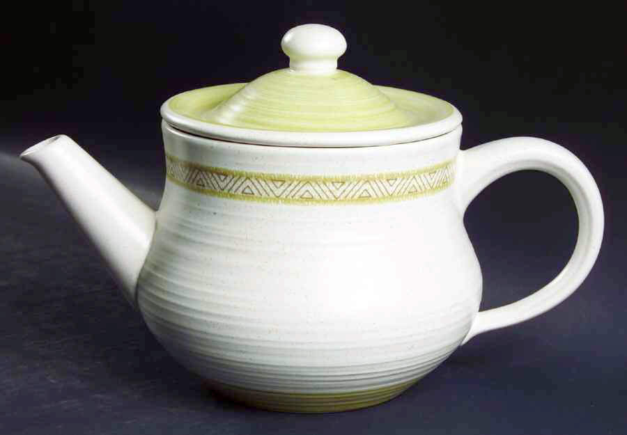 Hacienda Green Teapot & Lid by Franciscan-1