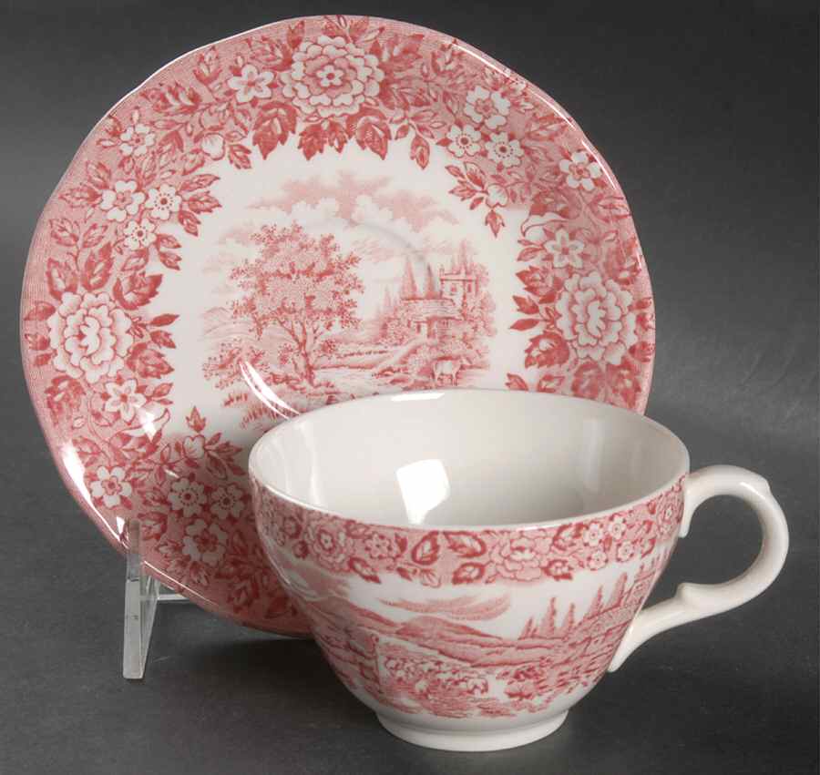 Homeland Flat Cup & Saucer Set by Franciscan-1