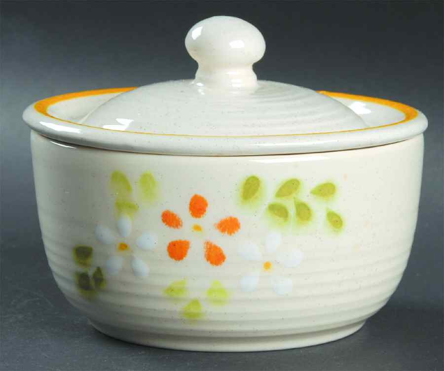 Honeydew Sugar Bowl & Lid by Franciscan-1