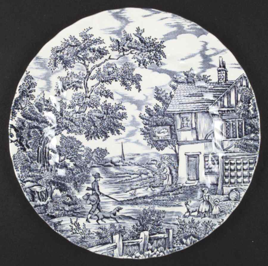 Hunter Blue Dinner Plate by Franciscan-1
