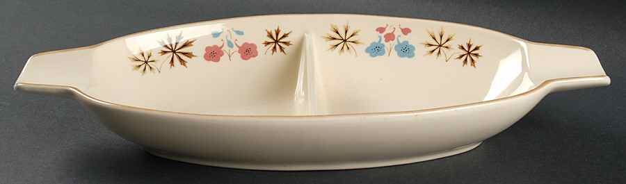Larkspur 13" Oval Divided Vegetable Bowl by Franciscan-1