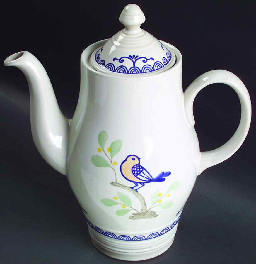 Love Bird Coffee Pot & Lid by Franciscan-1