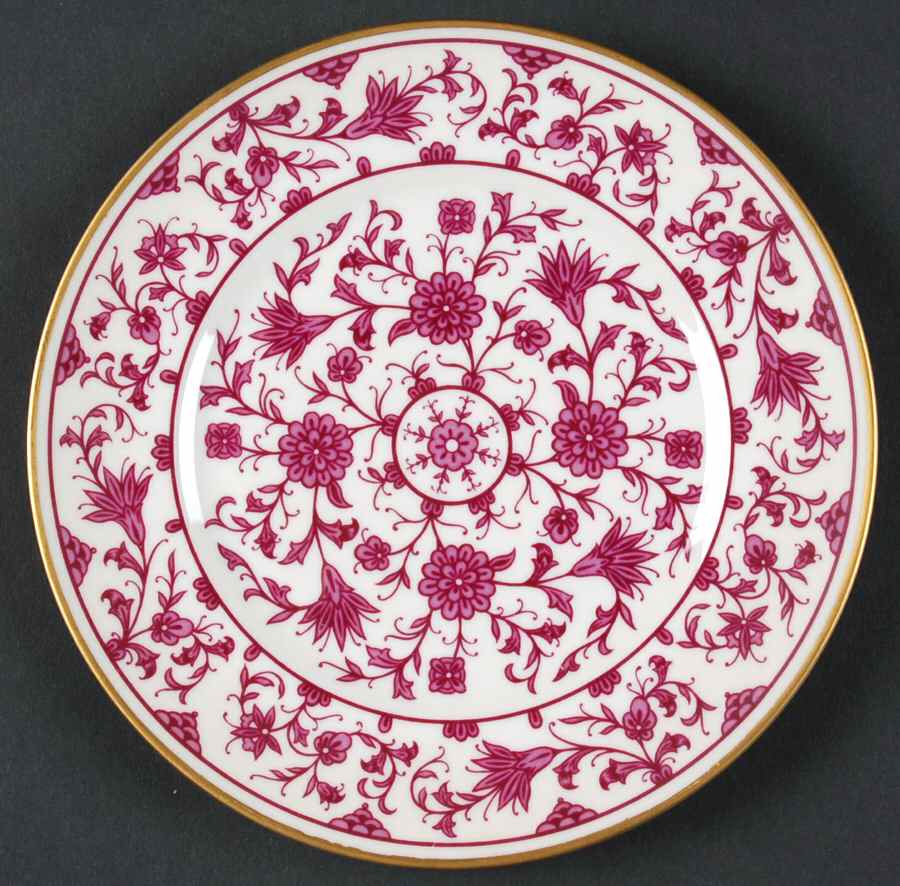 Lorraine Maroon Bread & Butter Plate by Franciscan-1