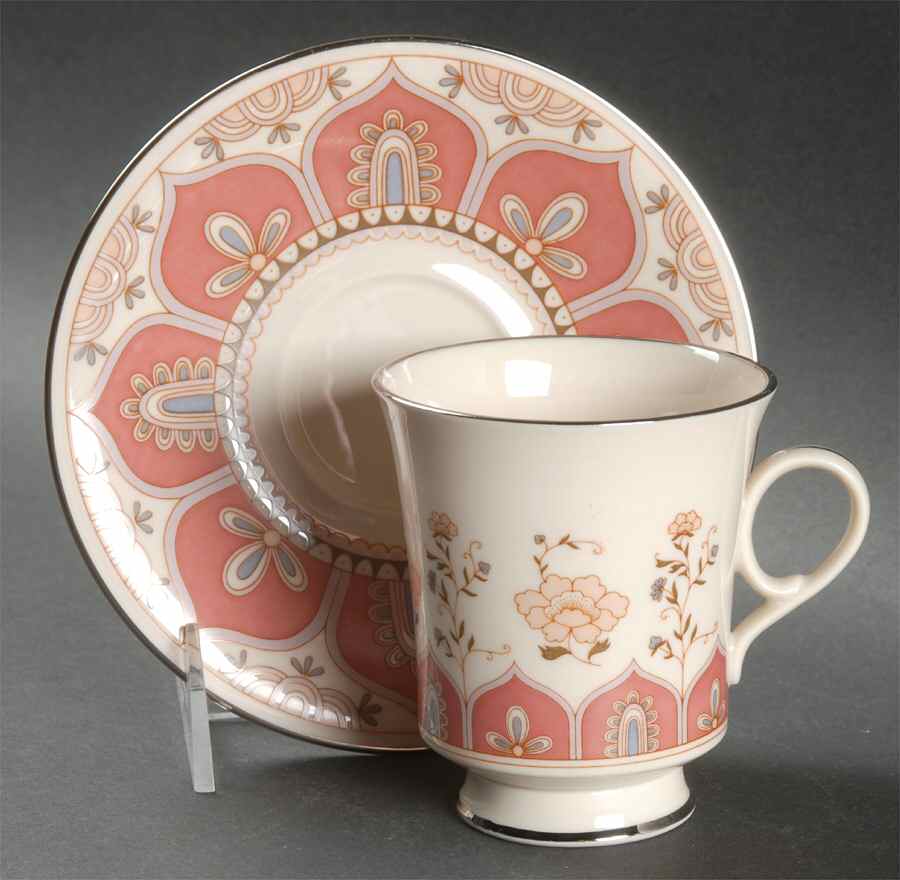 Madrigal Footed Cup & Saucer Set by Franciscan-1