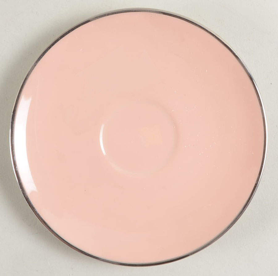 Magnolia (Platinum Trim) Saucer for Demitasse Cup by Franciscan-1
