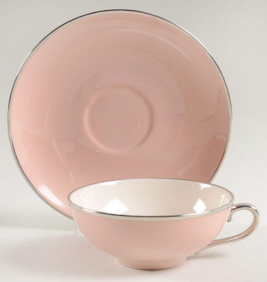 Magnolia (Platinum Trim) Flat Cup by Franciscan-1