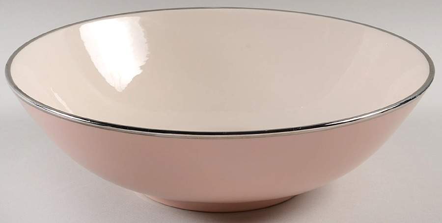 Magnolia (Platinum Trim) 10" Large Salad Serving Bowl by Franciscan-1